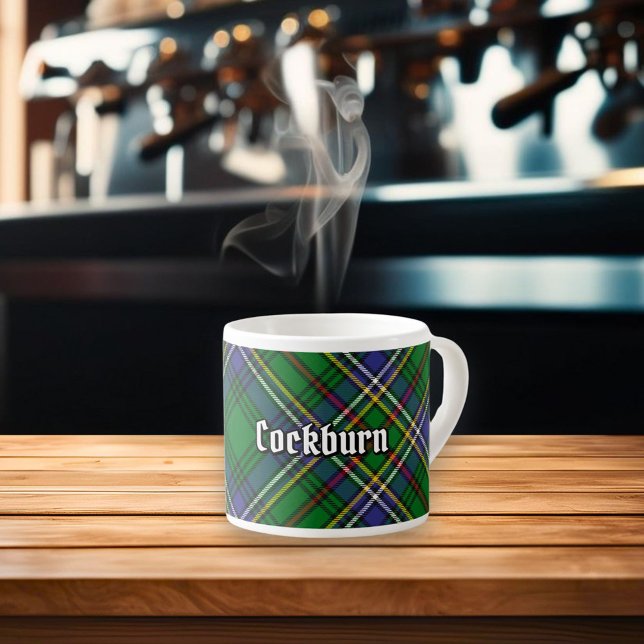 Xícara De Espresso Clan Cockburn Tartan (Criador carregado)