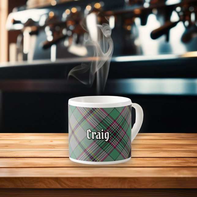 Xícara De Espresso Clan Craig Tartan Espresso Cup (Criador carregado)