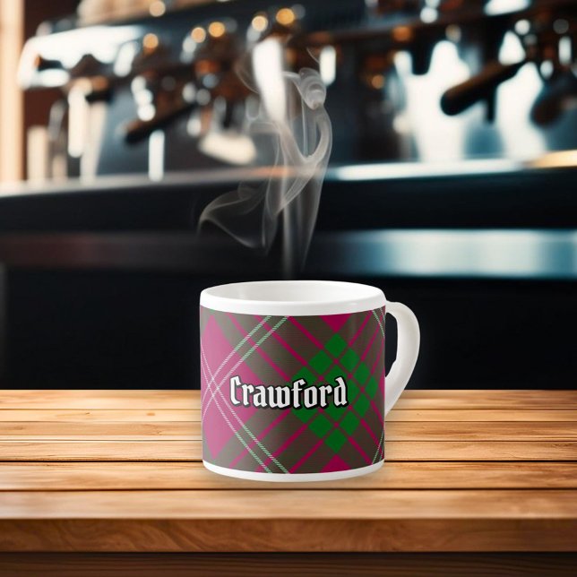 Xícara De Espresso Clan Crawford Tartan Espresso Cup (Criador carregado)