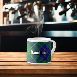 Xícara De Espresso Clan Hamilton caçando Tartan Espresso Cup