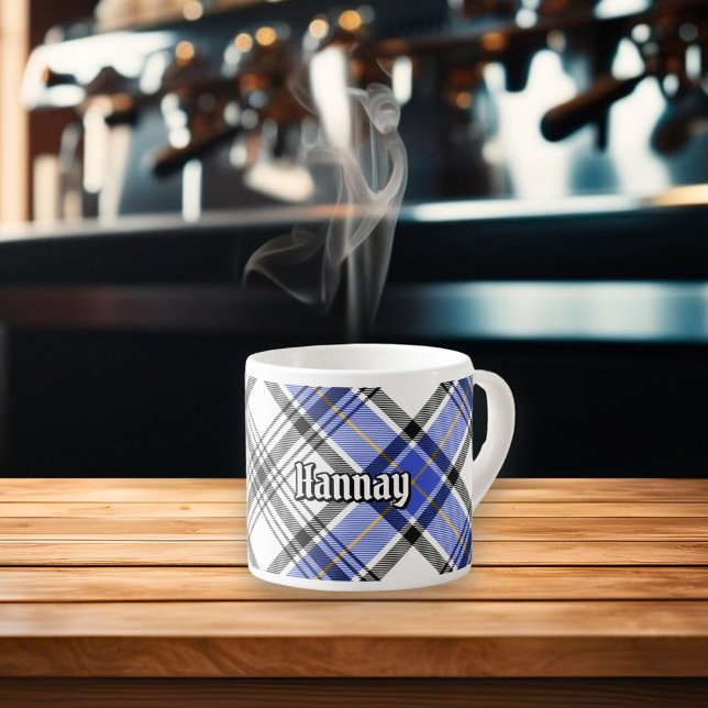 Xícara De Espresso Clan Hannay Tartan (Criador carregado)