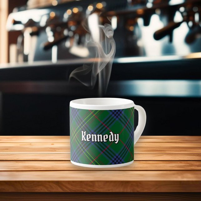 Xícara De Espresso Clan Kennedy Tartan (Criador carregado)