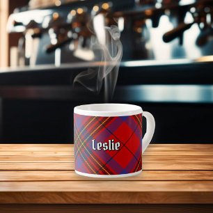 Xícara De Espresso Clan Leslie Red Tartan