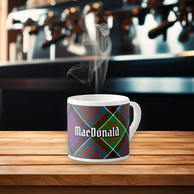 Xícara De Espresso Clan MacDonald da Taça Espresso de Tartan Clanrana (Criador carregado)