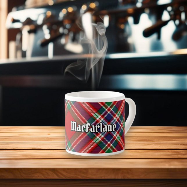 Xícara De Espresso Clan MacFarlane Red Tartan (Criador carregado)