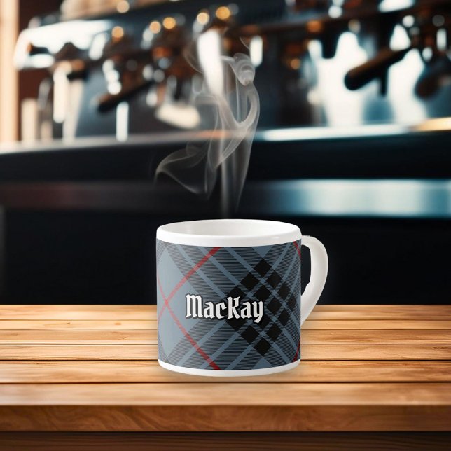 Xícara De Espresso Clan MacKay Blue Tartan (Criador carregado)
