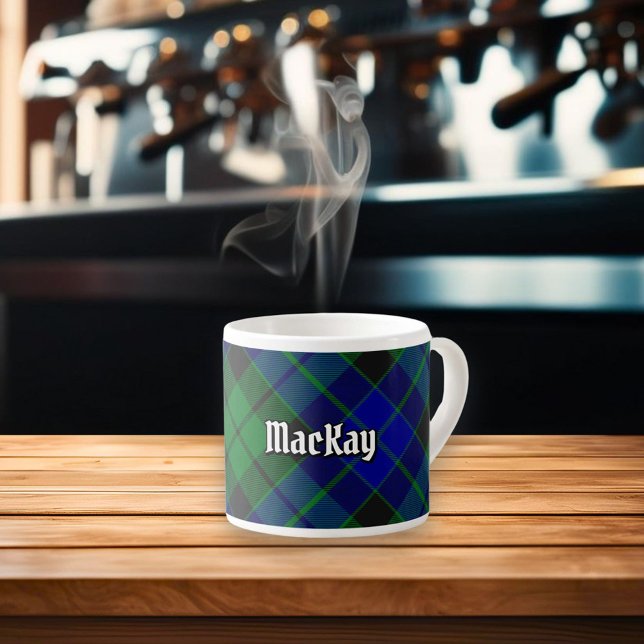 Xícara De Espresso Clan MacKay Tartan (Criador carregado)