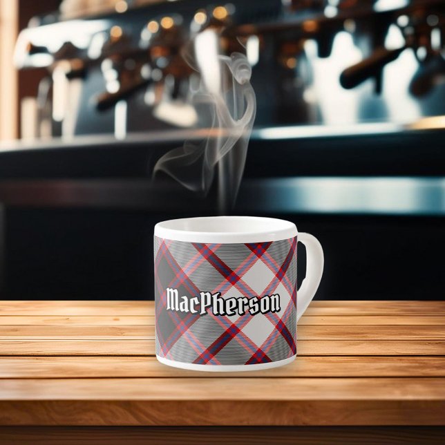 Xícara De Espresso Clan MacPherson caçando Tartan Espresso Cup (Criador carregado)