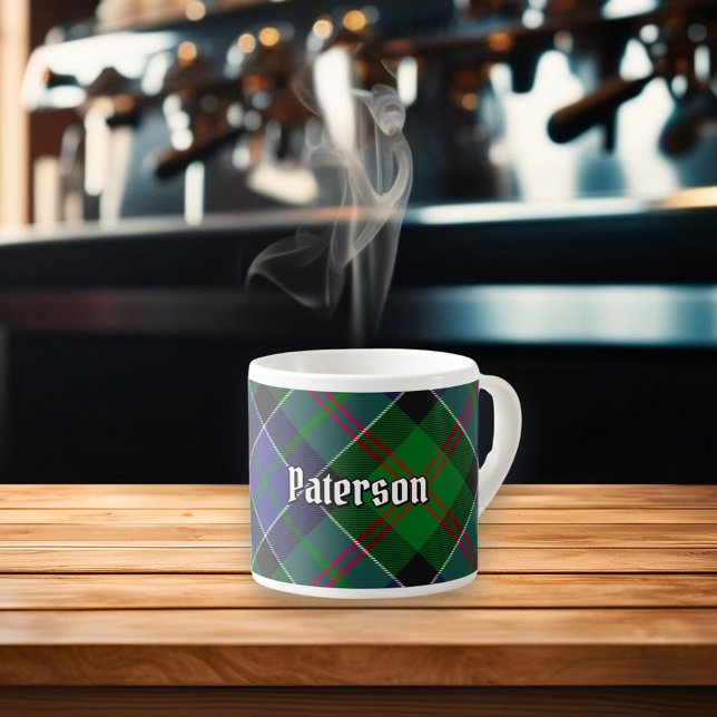 Xícara De Espresso Clan Paterson Tartan (Criador carregado)