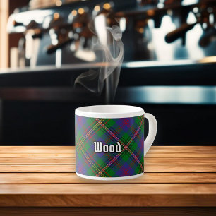Xícara De Espresso Clan Wood Tartan