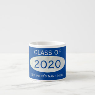 Xícara De Espresso Classe de 2020 Blue Spring Break de Janz