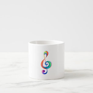 Xícara De Espresso Clef (trecho de arco-íris)