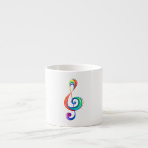 Xícara De Espresso Clef (trecho de arco-íris)