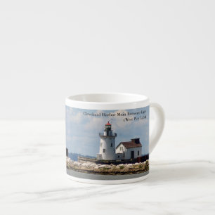 Xícara De Espresso Cleveland Harbor Entrance Lights espresso mug