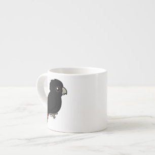 Xícara De Espresso Cockatoo preto Vermelho-atado