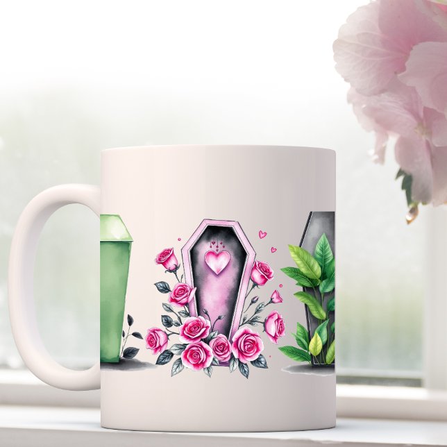 Xícara De Espresso Cofin caneca-rosa-gótico (Criador carregado)