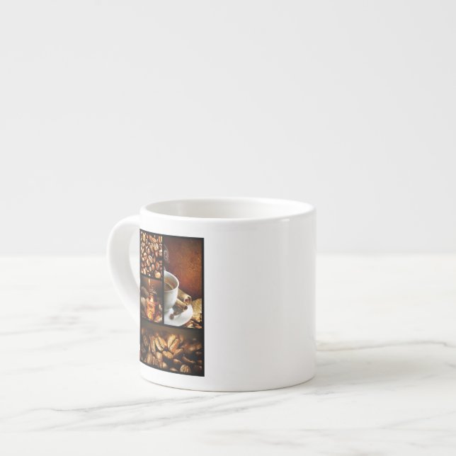 Xícara De Espresso Colagem 2 do café (Frente Esquerda)