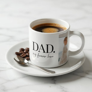 Xícara De Espresso Colagem Moderna de Foto Papai Para Sempre Herói Pe