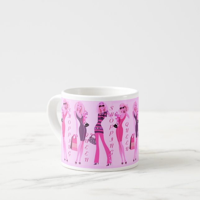 XÍCARA DE ESPRESSO COLEÇÃO RAINHA DA MODA (Frente Esquerda)
