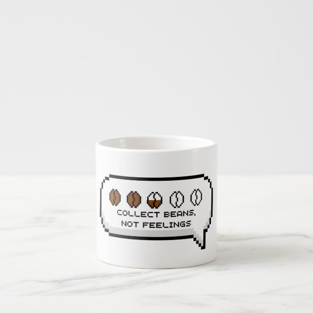 Xícara De Espresso Coletar Feijões, Sem Sentimentos (Frente)