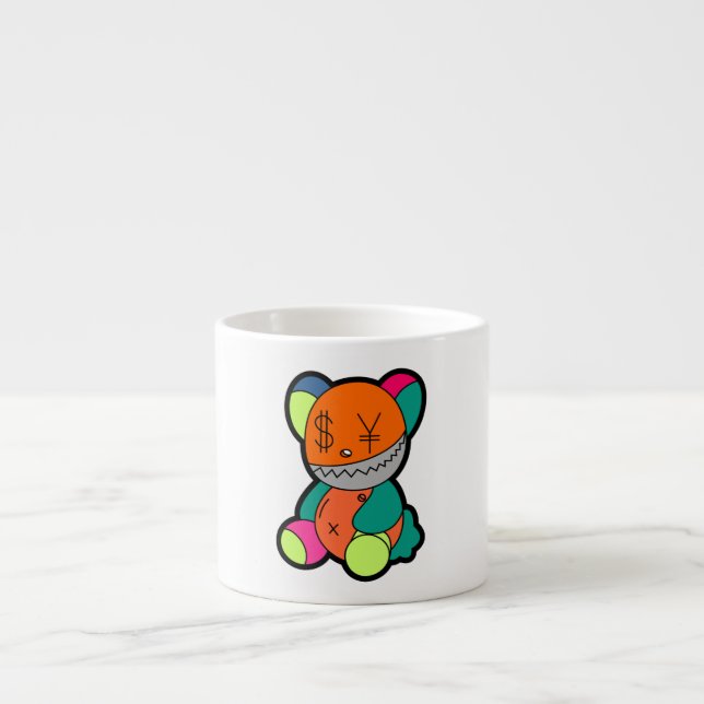 Xícara De Espresso Colorful bear (Frente)
