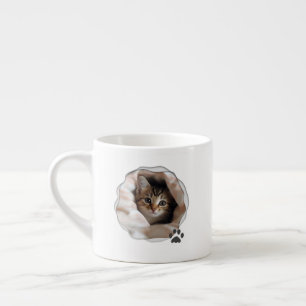 Xícara de Espresso com Foto do Melhor Pai de Gato