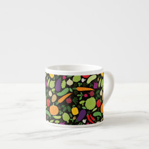 Xícara De Espresso Comida em um fundo preto