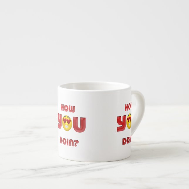 Xícara De Espresso Como vai? (Frente Esquerda)