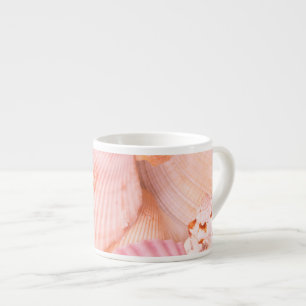 Xícara De Espresso Conchas rosa