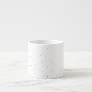 Xícara De Espresso Conjunto de Pastas com Padrão de Triângulo Minimal