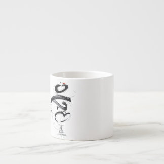 Xícara De Espresso Convite de Casamento Minimalista Japandi MAHABAH a