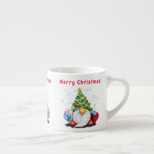 Xícara De Espresso Copa Espresso de Natal Gnomo