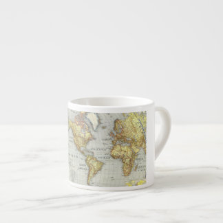 Xícara De Espresso copo expresso do mapa mundial
