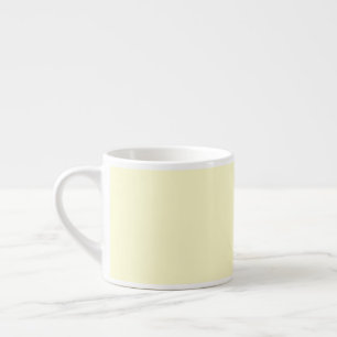 Xícara De Espresso Cor Sólido Amarelo-Manteiga Elegante Clássico