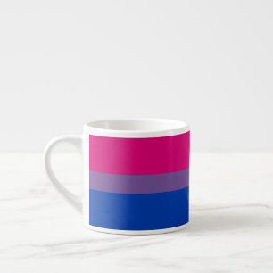 Xícara De Espresso Cores da bandeira do orgulho bissexual SlipperyJoe