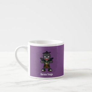 Xícara De Espresso Coroa Cuta Tengu Yokai - Folclore Japonês