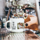 Xícara De Espresso Cota de Foto do Casal de Colagem Moderna e Amor Ro<br><div class="desc">Cota de Foto do Casal de Colagem Moderna e Amor Romântico</div>
