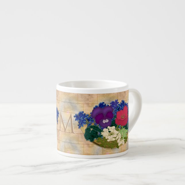 Xícara De Espresso Cozinha Tuscana Monogramada Expresso Mug (Frente Esquerda)