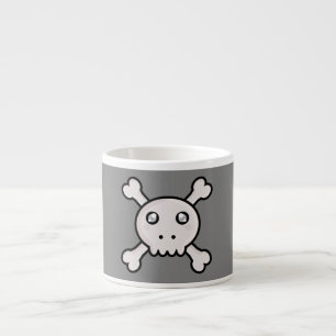 Xícara De Espresso Crânio de Kawaii
