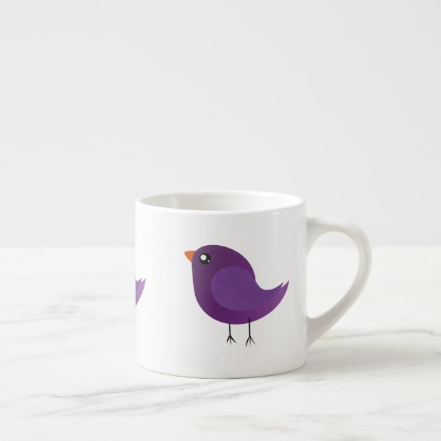Xícara De Espresso Crianças, passarinho fofo (Direita)