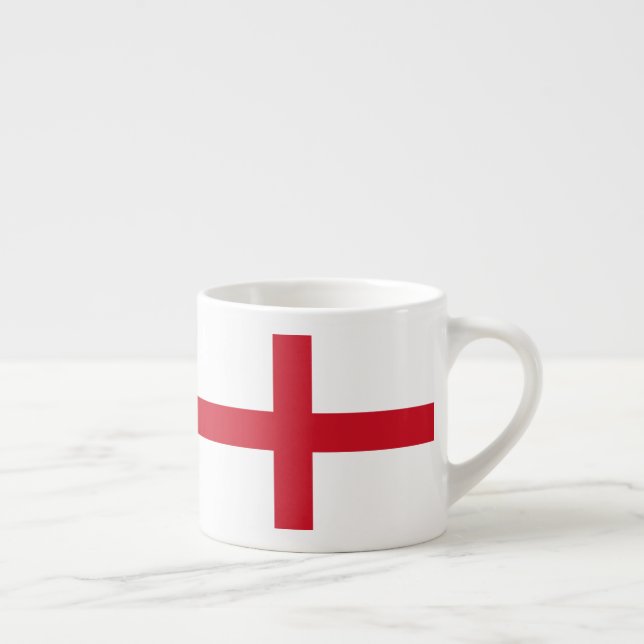 Xícara De Espresso Cruz das Ruas George ~ Flag da Inglaterra (Direita)