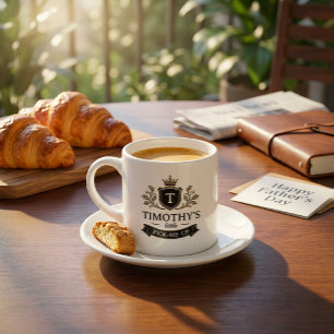 Xícara De Espresso Cume Crista Personalizado Pequeno Estimulante Dia