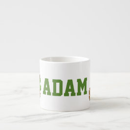 Xícara De Espresso Custom Name Adam Safari Animals Espresso Mug