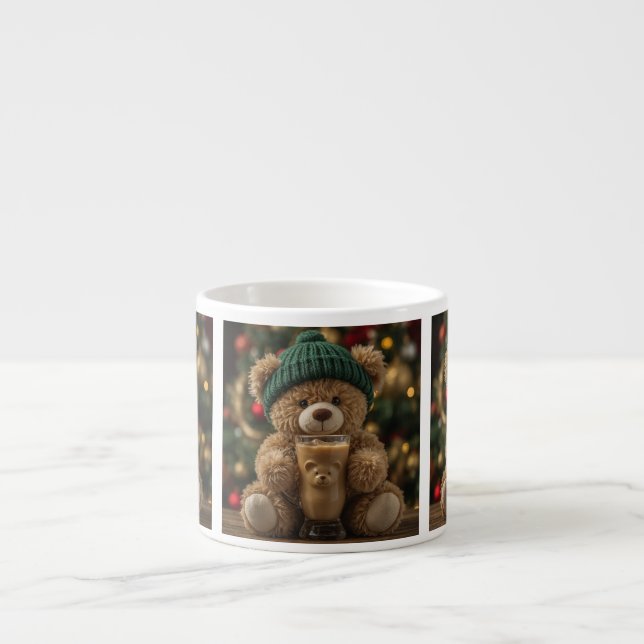 Xícara De Espresso Customize Bear-ista Teddy Bear (Frente)