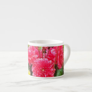Xícara De Espresso Dahlias Espresso Mug Rosa Profundo
