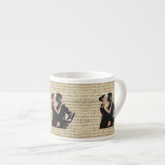 Xícara De Espresso Dançarinos Tango