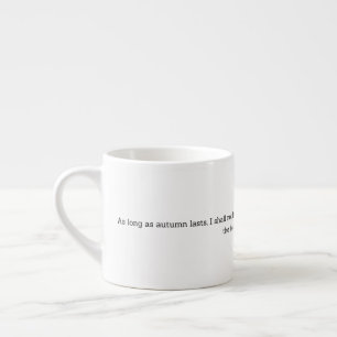 Xícara De Espresso Decoração de Citação de Outono de Van Gogh para Ca