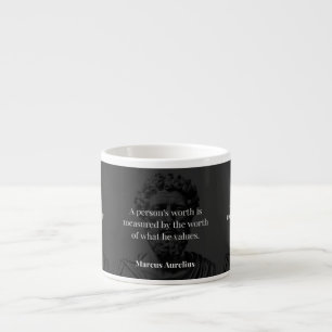 Xícara De Espresso Definindo Valor: Marcus Aurelius em Valores