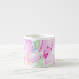 Xícara De Espresso Delicar Rosas Rosa Espresso Mug