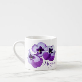 Xícara De Espresso Denominação personalizável Miriam bonito flora pan